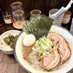 麵や きさ乃 - 九月限定 和節背脂塩中華そば 特製トッピング