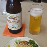 中華みっちゃん - ピータンと瓶ビール