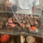 新料理 都留野 - 焼き場