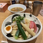 銀座 朧月 - トマトカレーつけ麺1300円 大盛