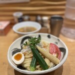 銀座 朧月 - トマトカレーつけ麺1300円 大盛