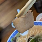 純とんこつ無双 - 薄く切られたチャーシュー