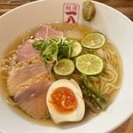 麺屋 一八 - 煮干しと屋久サバ節の冷やし鴨らーめん