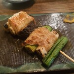 焼き鳥 柳さわ - ネギ巻き