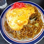 後藤食堂 - 焼きそば並・玉子焼き乗せ