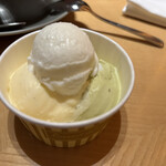 ブッフェアンドカフェ スロープサイドダイナー ザクロ - ジェラート3種盛り