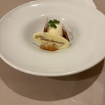 ラ セッテ - さつまいものババロアと自家製バニラアイスのデザート