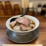 純手打ち だるま - チャーシューめん1350円＋麺大盛(250g)150円