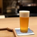 日本料理FUJI - 生ビール。