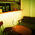 キビ カフェ - 上がったところはこんな感じ。