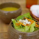 キビ カフェ - カレーセットに付くミニサラダ