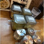 麺と肉 だいつる - 卓上調味料類