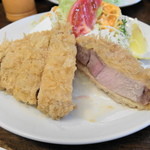 特ロースかつ　切り口