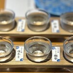 下関温泉 風の海  - 利酒セットその2