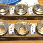 下関温泉 風の海  - 利酒セット