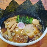 中華そば れもん - 味玉トッピングは海苔も2枚追加トッピング!