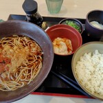 ゆで太郎 もつ次郎 - 朝そばセット　550円