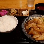 屋台酒場あぐらし - 豚生姜焼き