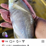 日本料理FUJI - この日の前田さんのインスタから。
      もちろん、他のお仲間にも届いたとは思いますが、託された一人は藤岡大将。そして、ちゃっかりいただいたのが私(^^)