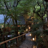 黒茶屋 - 駐車券の交換所（料亭）から出た時（17時ごろ）