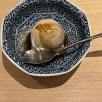 てんぷら 深町 - 黒胡麻アイスクリーム