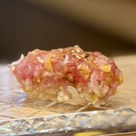 鮨よしかわ 海道 - トロたく(いぶりがっこ)