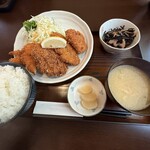 定食 くぅべ - ミックスフライ定食