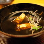 日本料理 銀座 大野 - 松茸のお吸物 2014.10.1x