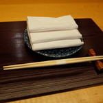 日本料理 銀座 大野 - テーブル・セッティング 2014.10.1x