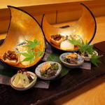 日本料理 銀座 大野 - 大野の旬菜盛り合わせ 2014.10.1x