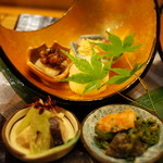 日本料理 銀座 大野 - 大野の旬菜盛り合わせ 2014.10.1x