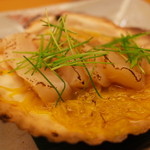 日本料理 銀座 大野 - 帆立菊花焼き 2014.10.1x