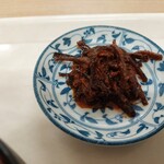 みのや - 昆布をピリ辛に煮込んだもの。自由にお取りください