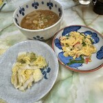 常 - つけもの、とん汁、かにたま