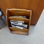 本格手打うどん はゆか - 新聞も置いています　※2014年10月