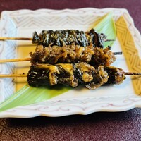 うなぎ 明月川 - 串焼き3種盛り