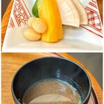 天富良 天露 - お漬物・シジミのお味噌汁