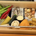 天富良 天露 - この日の野菜一部