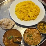 日替わりターリーの激辛、なんは辞退。