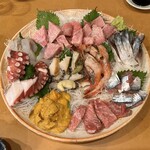 割烹 美乃 - お刺身盛り合わせ