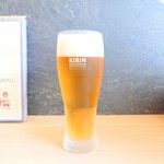 うな賀 - ■ 生ビール、600円 