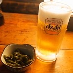 炉ばた - 生ビール ＆ 付き出し