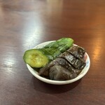 千代乃 - サービスの糠漬け　味がかなり出て　◎