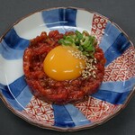 大衆酒場 福山バット - 炙り和牛ユッケ