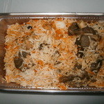 アミン　ハラル　レストラン - テイクアウトしたマトンビリヤニ