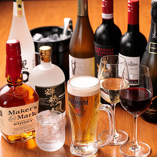 プレミアムモルツ込みで1,650円の単品飲み放題がお得♪