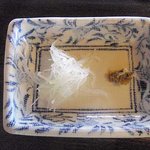 蕎亭 はる - 鴨汁蕎麦の薬味は　白髪ねぎ　に　柚子胡椒