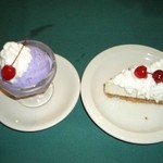 Chamoru Tei Restaurant - 2004年のウベ(紫タロ芋)アイスクリーム､チャモロチーズケーキ
