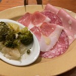 Pizzeria&Trattoria GONZO - GONZO(本日の野菜のマリネ、生ハムの盛り合わせ)