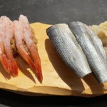 寿司の惑星 - 甘海老とコハダ